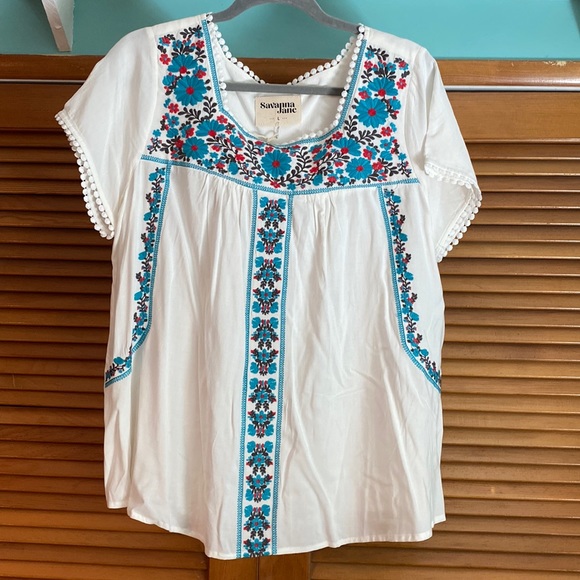 Savanna Jane embroidered top - Picture 1 of 5